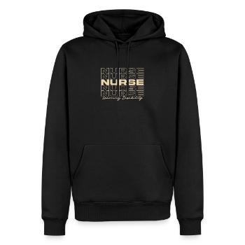 Learning Disability Nurse Medical Nurses Stylish - Men’s Premium Organic Hoodie - black - Front - Nico (187cm)