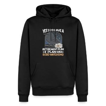Bird Watching Cute Bird Lover - Männer Premium Bio Hoodie - Schwarz - Vorne - Nico (187cm)
