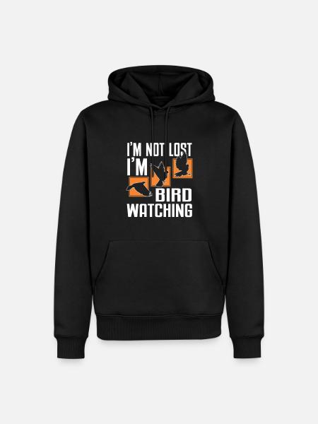 Bird Watching Cute Bird Lover - Men’s Premium Organic Hoodie - black