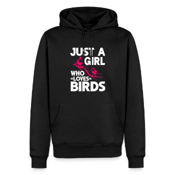 Bird Watching Cute Bird Lover - Männer Premium Bio Hoodie - Schwarz - Vorne - Nico (187cm)