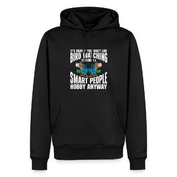 Bird Watching Cute Bird Lover - Männer Premium Bio Hoodie - Schwarz - Vorne - Nico (187cm)