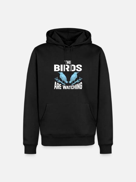 Bird Watching Cute Bird Lover - Men’s Premium Organic Hoodie - black