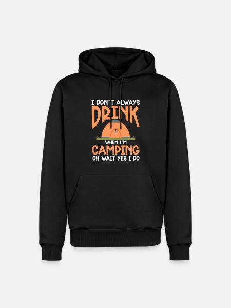 Camping Campfire Camper - Men’s Premium Organic Hoodie - black
