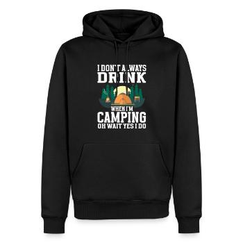 Camping Campfire Camper - Männer Premium Bio Hoodie - Schwarz - Vorne - Nico (187cm)