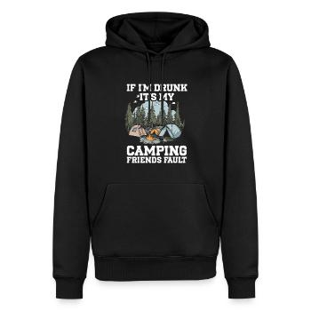 Camping Campfire Camper - Männer Premium Bio Hoodie - Schwarz - Vorne - Nico (187cm)