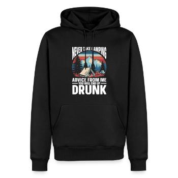 Camping Campfire Camper - Männer Premium Bio Hoodie - Schwarz - Vorne - Nico (187cm)