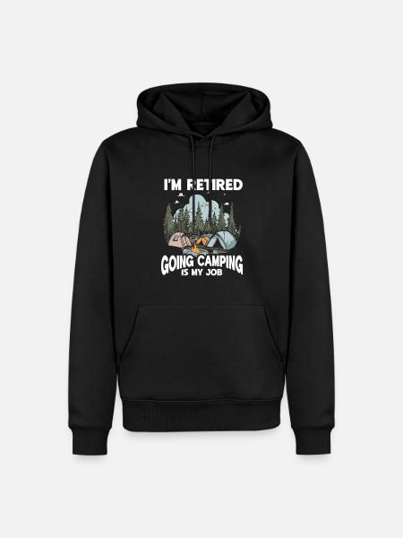 Camping Campfire Camper - Men’s Premium Organic Hoodie - black