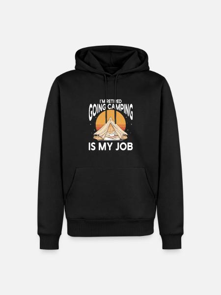 Camping Campfire Camper - Men’s Premium Organic Hoodie - black