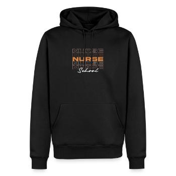Schwarze Schulkrankenschwester Melanin Afrikanische Krankenschwestern - Männer Premium Bio Hoodie - Schwarz - Vorne - Nico (187cm)