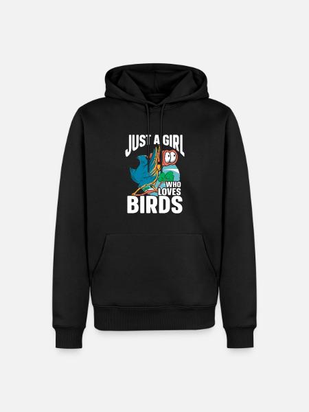 Bird Watching Cute Bird Lover - Men’s Premium Organic Hoodie - black