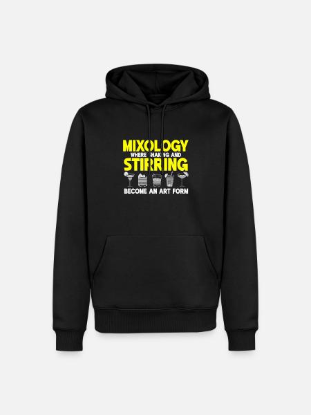 Mixologist, Bartender, Bartender, Mixology - Men’s Premium Organic Hoodie - black