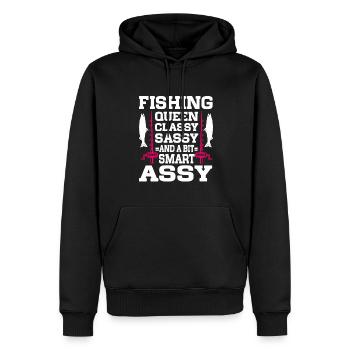 Fishing Design Fish Lover Fisherman - Männer Premium Bio Hoodie - Schwarz - Vorne - Nico (187cm)
