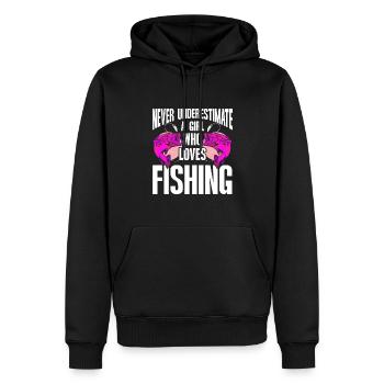 Fishing Design Fish Lover Fisherman - Männer Premium Bio Hoodie - Schwarz - Vorne - Nico (187cm)
