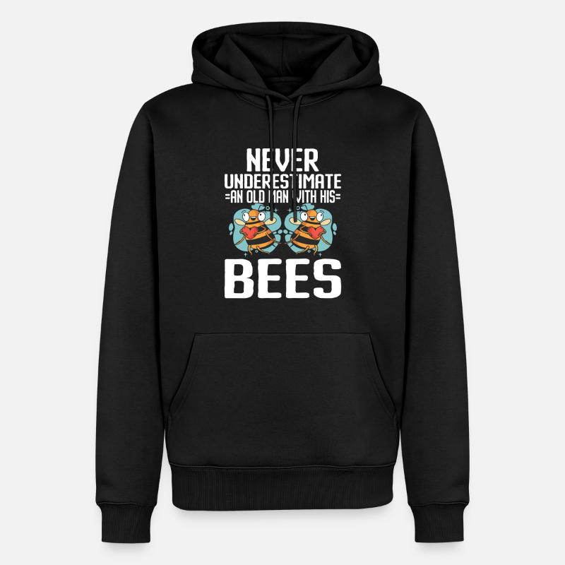 Beekeeping Bees Beekeeper - Männer Premium Bio Hoodie - Schwarz