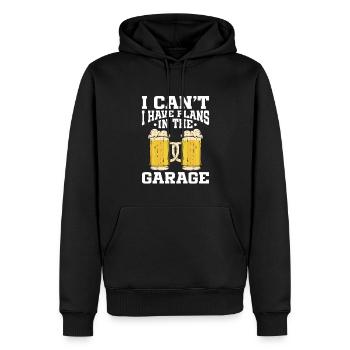 Funny Beer Brewing - Männer Premium Bio Hoodie - Schwarz - Vorne - Nico (187cm)