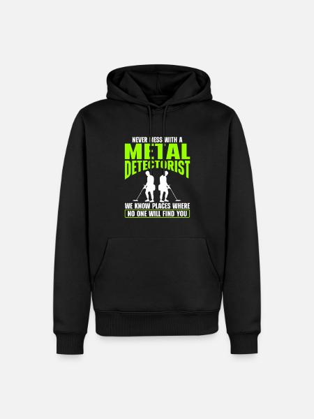Metal Detectorist Metal Detecting - Men’s Premium Organic Hoodie - black
