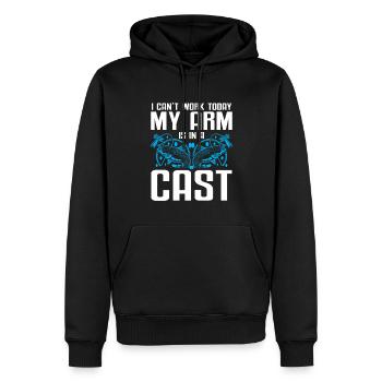 Fishing Design Fish Lover Fisherman - Männer Premium Bio Hoodie - Schwarz - Vorne - Nico (187cm)