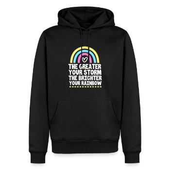 Embryo Transfer Day Fetus - Men’s Premium Organic Hoodie - black - Front - Nico (187cm)