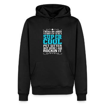 Haustier Sitter Haustiere Babysitter - Männer Premium Bio Hoodie - Schwarz - Vorne - Nico (187cm)