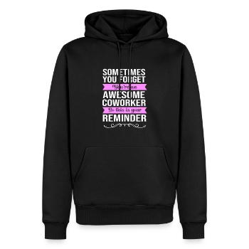 Mitarbeiter der Woche Mitarbeiter des Monats - Männer Premium Bio Hoodie - Schwarz - Vorne - Nico (187cm)