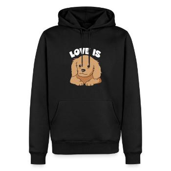 Cocker Spaniel Maman Chien Maman - Sweat à capuche Premium bio Homme - noir - Devant - Nico (187cm)
