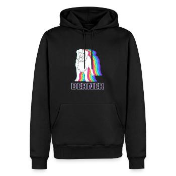 Bouvier bernois - Sweat à capuche Premium bio Homme - noir - Devant - Nico (187cm)