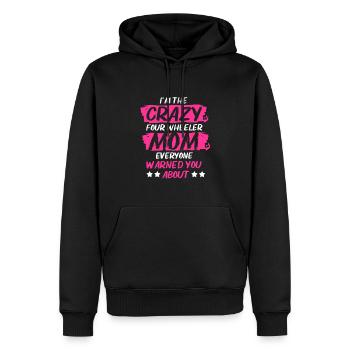 Quad - Männer Premium Bio Hoodie - Schwarz - Vorne - Nico (187cm)