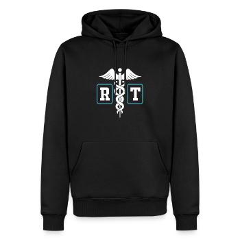Atmung Atmen Sauerstoff - Männer Premium Bio Hoodie - Schwarz - Vorne - Nico (187cm)
