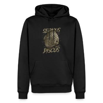 Sérieux au sujet du discus aquariophile gardien de discus - Sweat à capuche Premium bio Homme - noir - Devant - Nico (187cm)