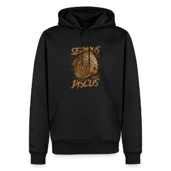 Sérieux au sujet du discus aquariophile gardien de discus - Sweat à capuche Premium bio Homme - noir - Devant - Nico (187cm)