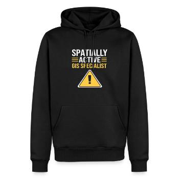 GIS Kartografie Kartograf Geography Geografie - Männer Premium Bio Hoodie - Schwarz - Vorne - Nico (187cm)