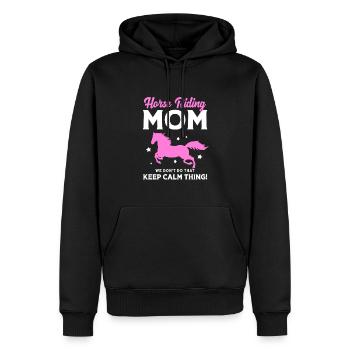 Pferderennen Mama Mutter - Männer Premium Bio Hoodie - Schwarz - Vorne - Nico (187cm)