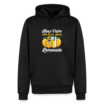 Limonade Limonadenstand Limo Zitrone - Männer Premium Bio Hoodie - Schwarz - Vorne - Nico (187cm)