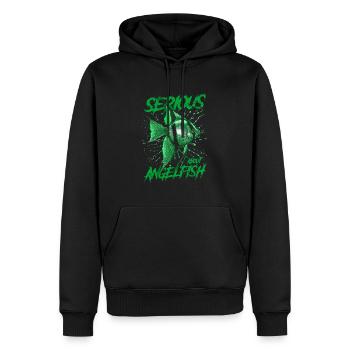 Ernsthaft über Altum Kaiserfisch Fish Keeper - Männer Premium Bio Hoodie - Schwarz - Vorne - Nico (187cm)