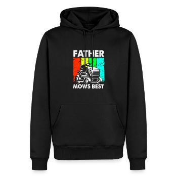 Rasenmäher Rasen (Wiese) - Männer Premium Bio Hoodie - Schwarz - Vorne - Nico (187cm)
