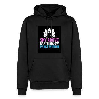 Zen Meditation Buddhismus Buddhist Buddha Chakra - Männer Premium Bio Hoodie - Schwarz - Vorne - Nico (187cm)