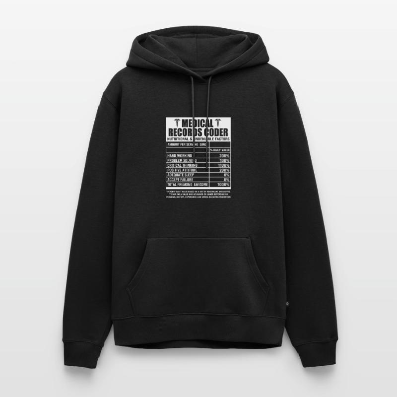 Medical Programmer Medical Coder Men’s Premium Organic Hoodie