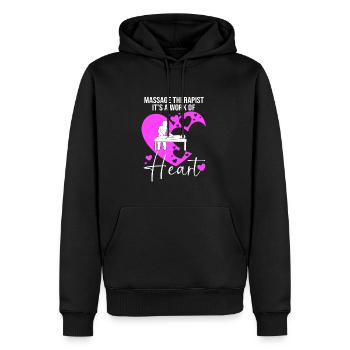 Massage Masseur Masseurin Heilpraktiker - Männer Premium Bio Hoodie - Schwarz - Vorne - Nico (187cm)