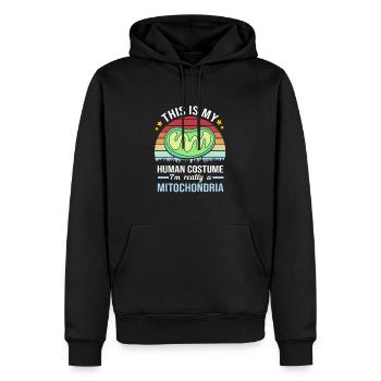 Molekül Strukturformel - Männer Premium Bio Hoodie - Schwarz - Vorne - Nico (187cm)