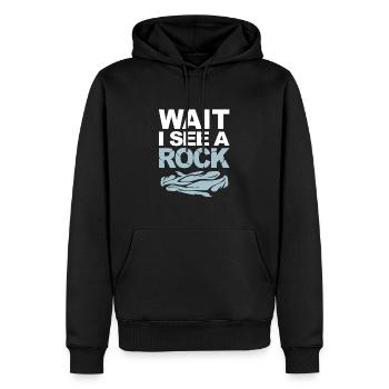Géologie Archéologie - Sweat à capuche Premium bio Homme - noir - Devant - Nico (187cm)