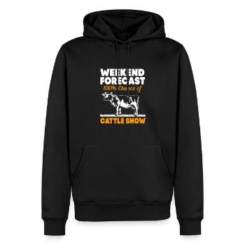 Vieh Viehzüchter - Männer Premium Bio Hoodie - Schwarz - Vorne - Nico (187cm)