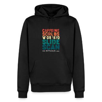 IRM Radiologue Radiologie Rad Tech Radiologie - Sweat à capuche Premium bio Homme - noir - Devant - Nico (187cm)