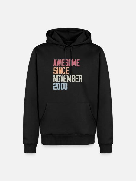 Birthday gift in November 2000 - Men’s Premium Organic Hoodie - black