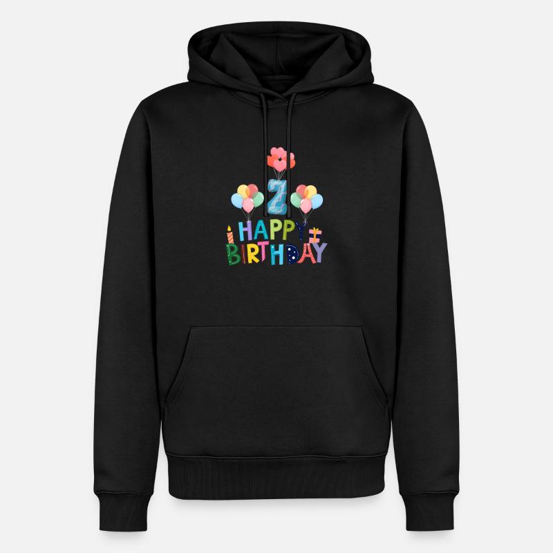 Joyeux anniversaire, 7e anniversaire. - Sweat à capuche Premium bio Homme - noir