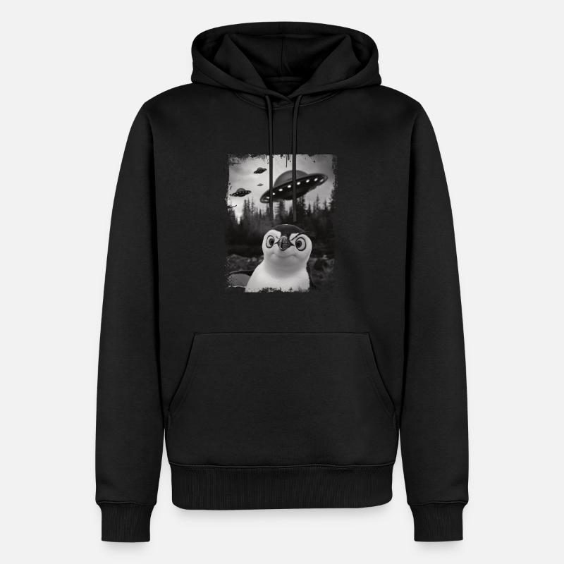 Pingouin drôle cool - Sweat à capuche Premium bio Homme - noir