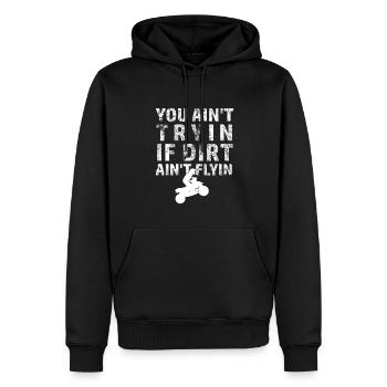 Quad Spruch Bike Dirt Quadfahrer Offroad ATV - Männer Premium Bio Hoodie - Schwarz - Vorne - Nico (187cm)