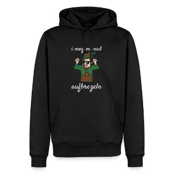 I Mog Mi Ned Aufbrezeln Lederhose Ersatz Lederhosn - Männer Premium Bio Hoodie - Schwarz - Vorne - Nico (187cm)