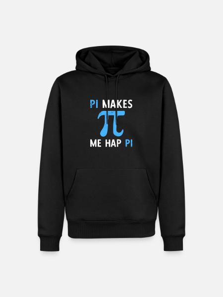 Math Pi gør mig hap pi - Herre Premium økologisk hoodie - sort