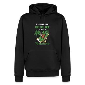 Schuften Hat Ein Ende Es Lebe Der Ruhestand Rente - Männer Premium Bio Hoodie - Schwarz - Vorne - Nico (187cm)