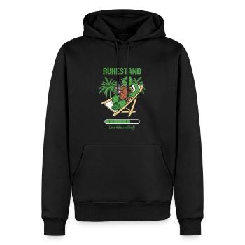 Pensionierung Ruhestand Countdown Läuft Rente - Männer Premium Bio Hoodie - Schwarz - Vorne - Nico (187cm)